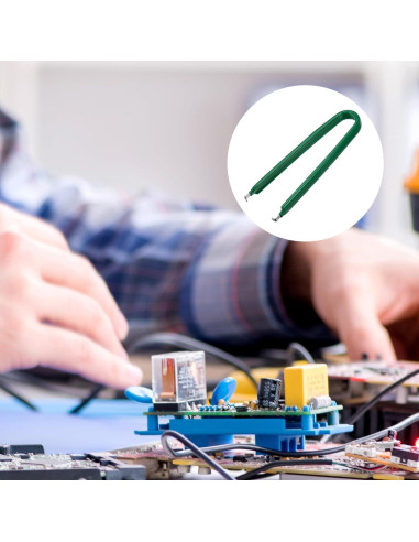 Extractor de Chips IC uxcell Acero Inoxidable Mango Aislante Verde