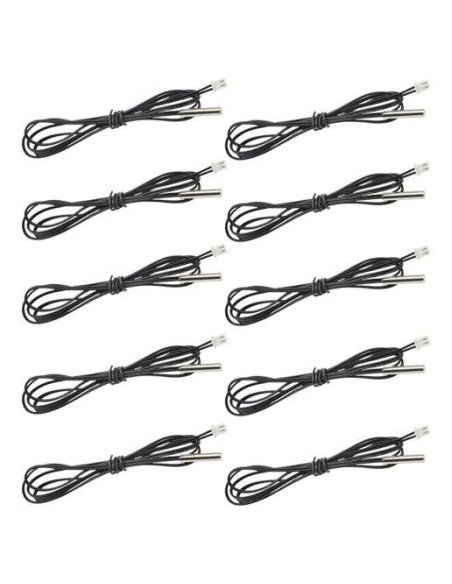 Sonda de Temperatura NTC 10K 10Pcs XLX 100cm Alta Precisión