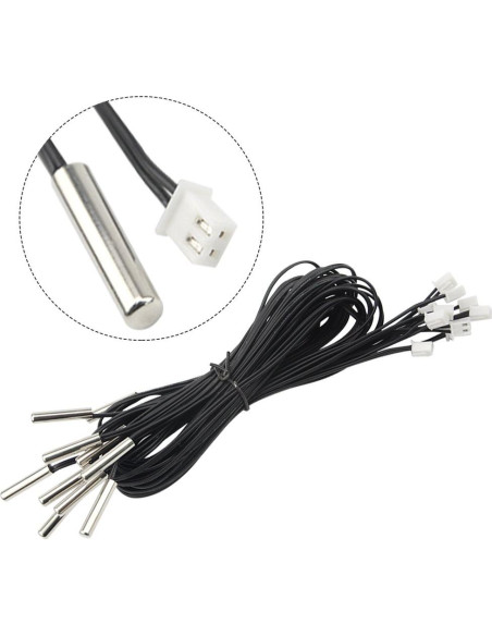 Sonda de Temperatura NTC 10K 10Pcs XLX 100cm Alta Precisión