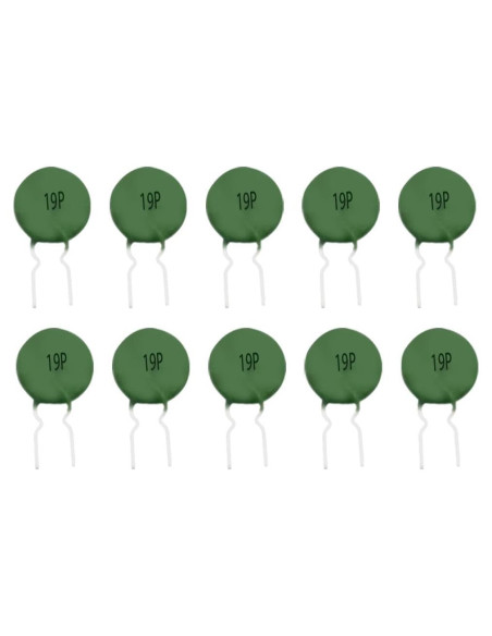 10 Piezas Termistor PTC 19P 100 JEBHANNE para Protección