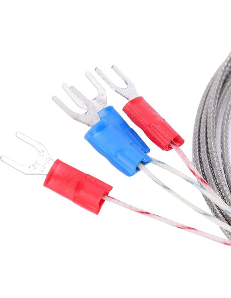 4 Piezas Termopar Tipo K ZIZEV 1m Rango 0-600C