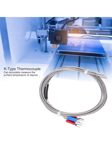 4 Piezas Termopar Tipo K ZIZEV 1m Rango 0-600C
