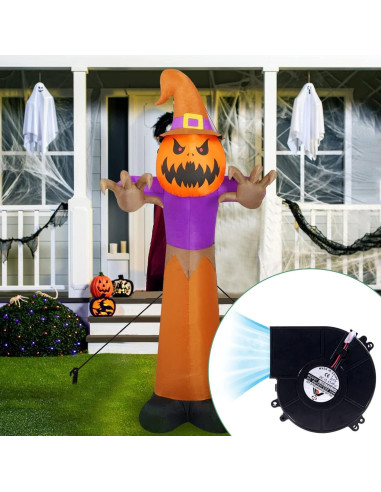 Juego de 2 Ventiladores Inflables YUNVI 12V con LEDs