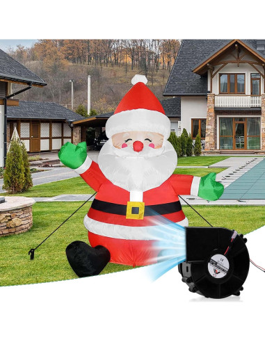 Juego de 2 Ventiladores Inflables YUNVI 12V con LEDs