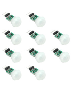 10 Pcs Sensor PIR AM312 Módulo Infrarrojo 2.7-12V Alta Sensibilidad