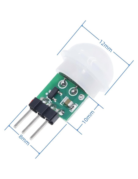 10 Pcs Sensor PIR AM312 Módulo Infrarrojo 2.7-12V Alta Sensibilidad 10 Pcs Sensor PIR AM312 Módulo Infrarrojo 2.7-12V Alta Sensibilidad