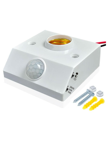 Portalámparas con Sensor de Movimiento Bukeer E26 E27 Ajustable