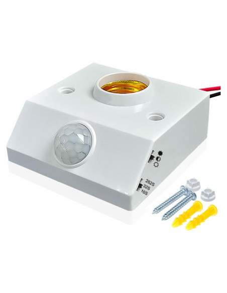 Portalámparas con Sensor de Movimiento Bukeer E26 E27 Ajustable