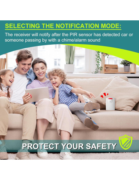 Alarma de Entrada Inalámbrica Qualirey con 2 Sensores