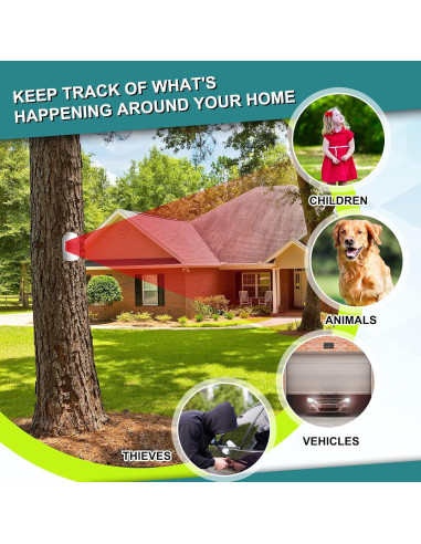 Alarma de Entrada Inalámbrica Qualirey con 2 Sensores