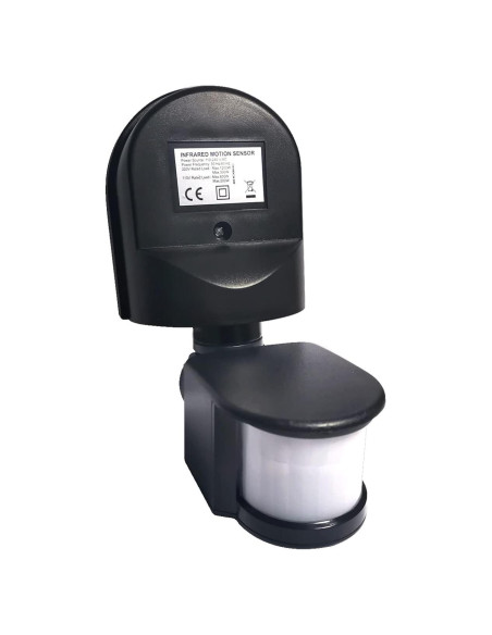Interruptor de Sensor de Movimiento Mageway 1200W Negro IP65 Interruptor de Sensor de Movimiento Mageway 1200W Negro IP65
