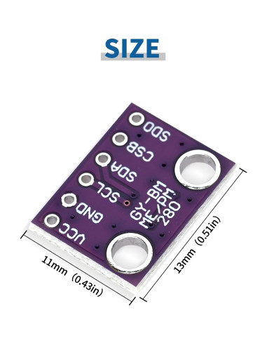 3 Módulos Sensor Digital BME280 Bosch 5V Temperatura Humedad