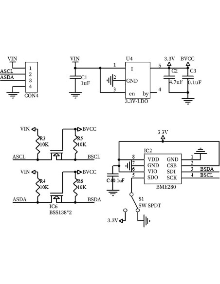 3 Módulos Sensor Digital BME280 Bosch 5V Temperatura Humedad