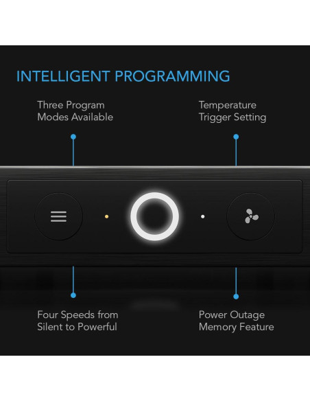 Sistema de Ventilación Silencioso AC Infinity AIRCOM S9 43.2 cm