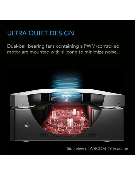 Sistema de Ventilación Silencioso AC Infinity AIRCOM S9 43.2 cm