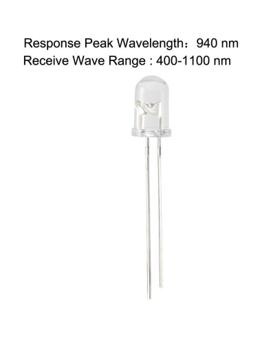 Diodos Fotodiodos Sensibles a la Luz uxcell 20pcs 5mm