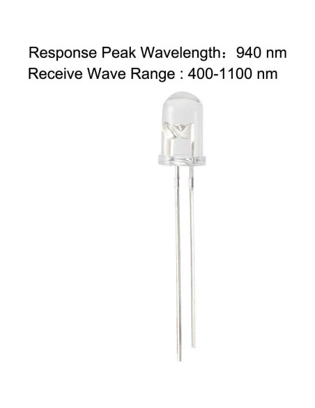 Diodos Fotodiodos Sensibles a la Luz uxcell 20pcs 5mm