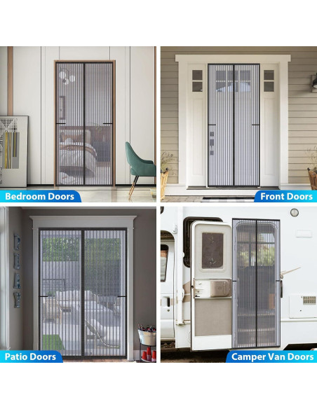 Pantalla de puerta magnética LOVIGA 36x82 cm alta resistencia