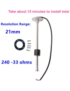 Sensor de Nivel de Combustible AODITECK 8" 240-33 Ohmios 2