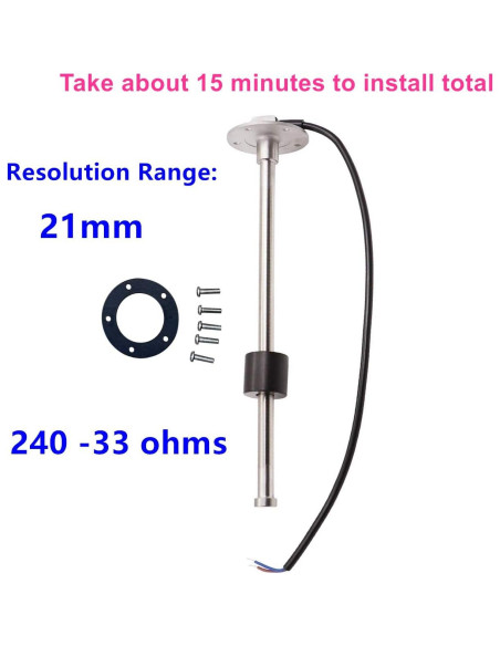 Sensor de Nivel de Combustible AODITECK 8" 240-33 Ohmios