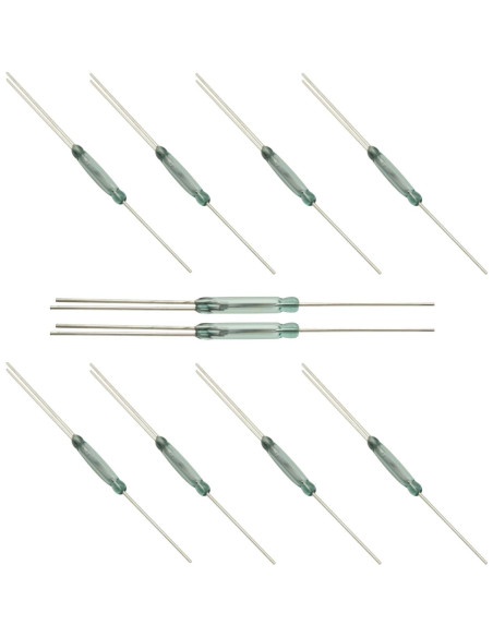 10PCS Interruptor de Reed 3 Pines 2.5x14mm GODIYMODULES