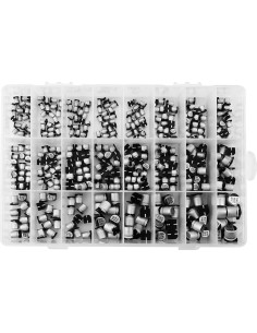 Kit de Capacitores Electrolíticos Kodrily 400pcs 1uF-1000uF 2