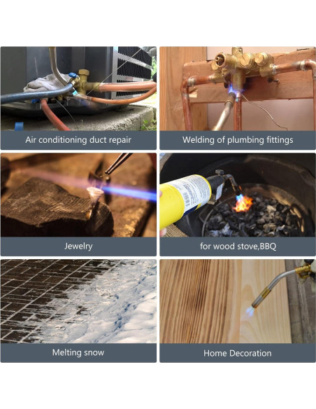 Kit de Soplete de Propano Jiarui 1.1m con Encendido Automático