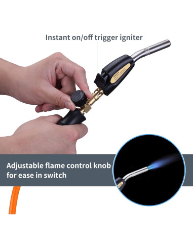 Kit de Soplete de Propano Jiarui 1.1m con Encendido Automático