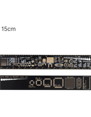 Regla Multifuncional de PCB 4PCS 15-30cm Smgda Fibra de Vidrio