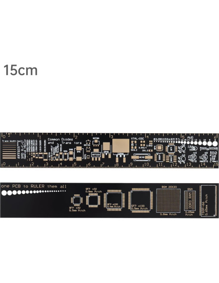 Regla Multifuncional de PCB 4PCS 15-30cm Smgda Fibra de Vidrio