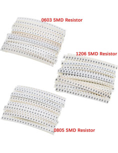 Kit de Capacitores y Resistores SMD Molence 2460PCS 10pF-22uF 2
