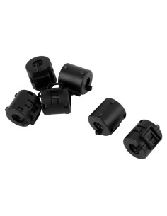 Núcleo de Anillo de Ferrita uxcell 6 Piezas 8mm Negro