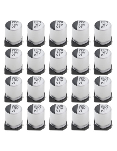 Capacitores Electrolíticos SMD 220UF 16V SING F LTD 20pcs