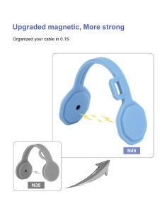 Organizador de Cables Magnético GRODOE 8 Piezas Colorido 2