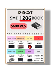 Kit de Componentes SMD 5600Pcs EGSCST 1206 - Resistencias y Más 2