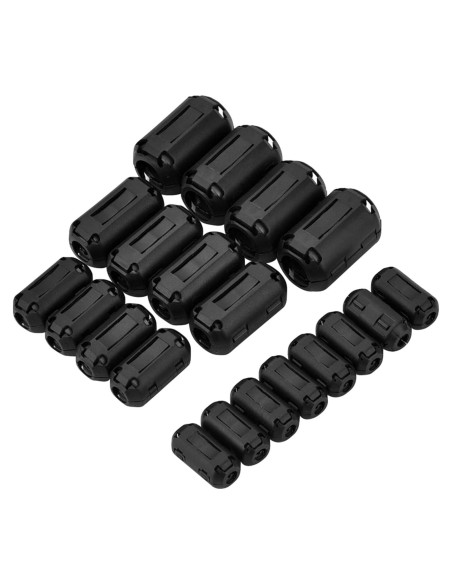 Clip de Núcleo de Ferrita XShine 20 Piezas 3-13mm Negro