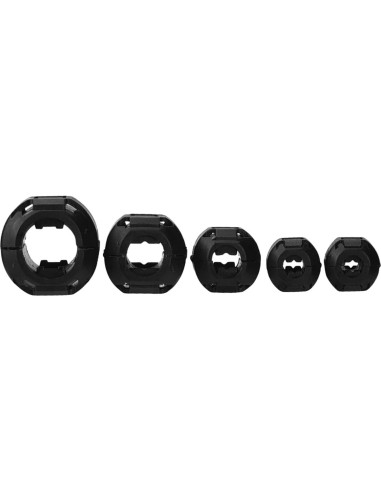 Clip de Núcleo de Ferrita XShine 20 Piezas 3-13mm Negro