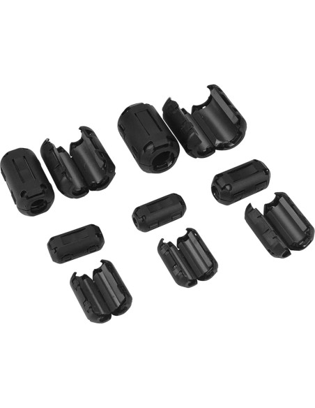 Clip de Núcleo de Ferrita XShine 20 Piezas 3-13mm Negro