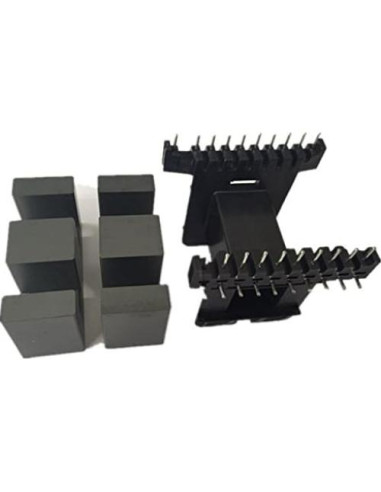 Núcleo de Transformador Aislador EE55B 2 Sets Ferrita 10+10pin