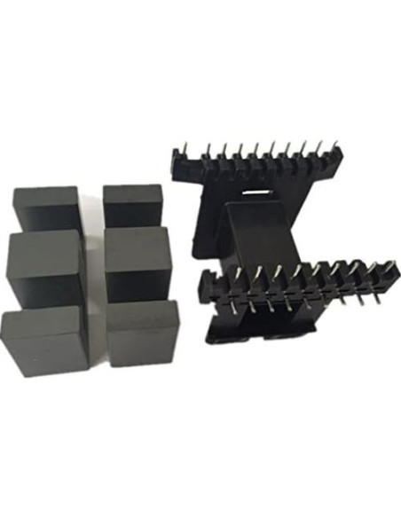 Núcleo de Transformador Aislador EE55B 2 Sets Ferrita 10+10pin