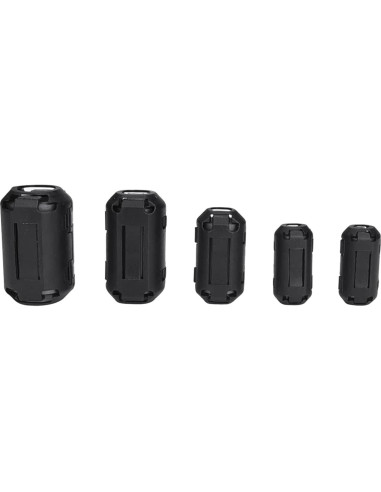 Clip de Núcleo de Ferrita XShine 20 Piezas 3-13mm Negro