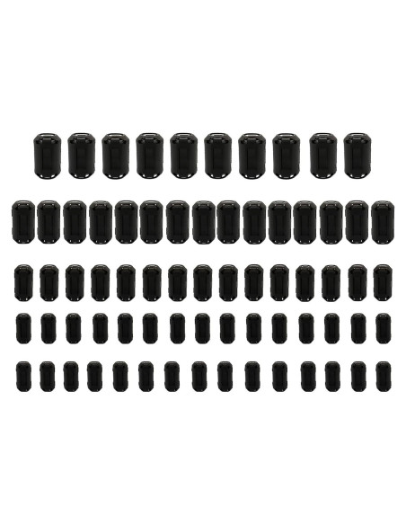 70 Pcs Núcleos de Ferrita Clip-On Raogoodcx RFI EMI Supresor