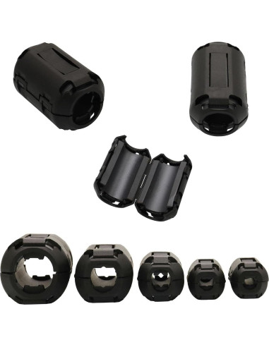 70 Pcs Núcleos de Ferrita Clip-On Raogoodcx RFI EMI Supresor