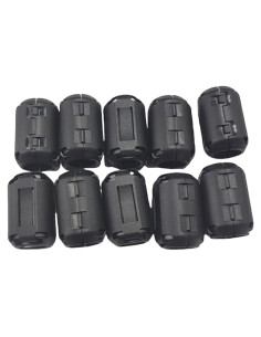 10 Clips de Anillo de Ferrita UCCKEYI 5mm para Filtro de Ruido