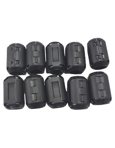 10 Clips de Anillo de Ferrita UCCKEYI 5mm para Filtro de Ruido