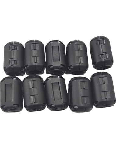 10 Clips de Anillo de Ferrita UCCKEYI 5mm para Filtro de Ruido
