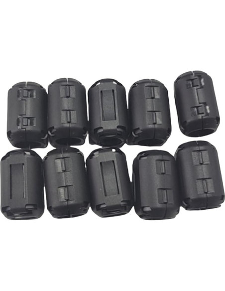 10 Clips de Anillo de Ferrita UCCKEYI 5mm para Filtro de Ruido