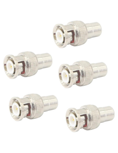 Adaptador BNC a RCA YOUCHENG 5 Pcs Conector Macho Hembra