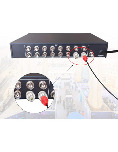 Adaptador BNC a RCA YOUCHENG 5 Pcs Conector Macho Hembra