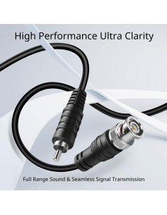 Cable Adaptador BNC a RCA 1.83m RG59U 75 Ohm TNP Products 2